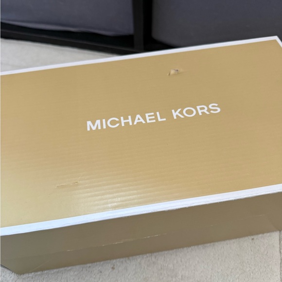 Michael Kors Black Leather Penny Loafers with Gold Hardware (NEW with box) - Picture 7 of 7